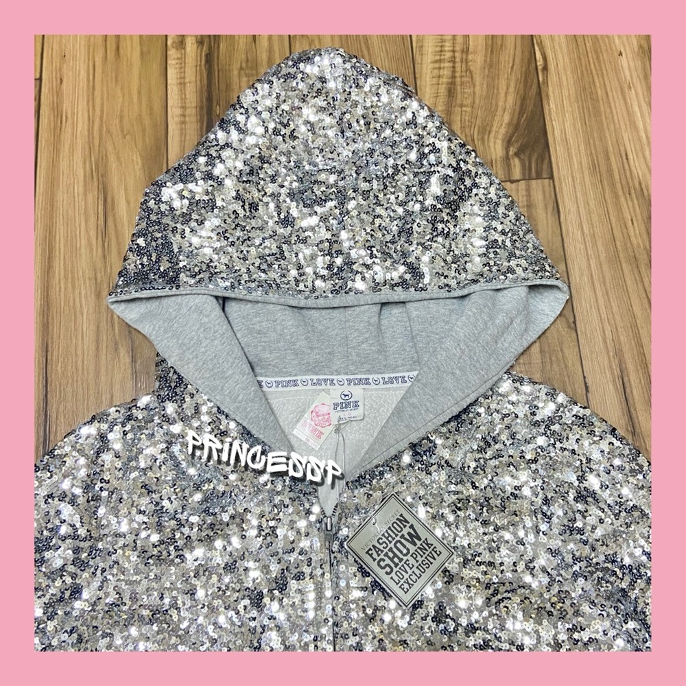 RARE/HTF PINK VS FASHION SHOW CADILLAC BLING FASHION SHOW HOODED JACKET - Picture 6 of 13
